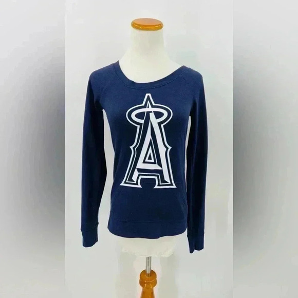 PINK Victoria's Secret Tops - PINK Victoria's Secret Los Angeles Angels Baseball Sweatshirt